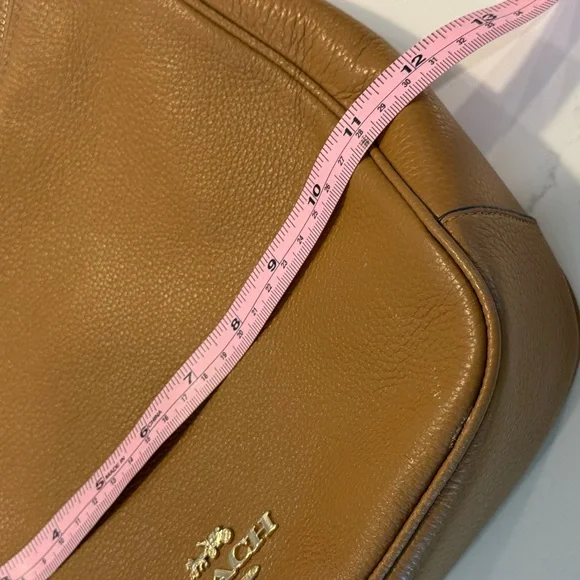 COACH Ellie File Bag in Gold/ Light Saddle NWOT - Picture 8 of 14